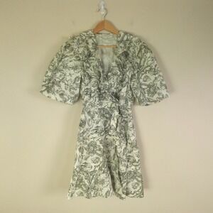 Caroline Constas Dress Floral Mini Wrap